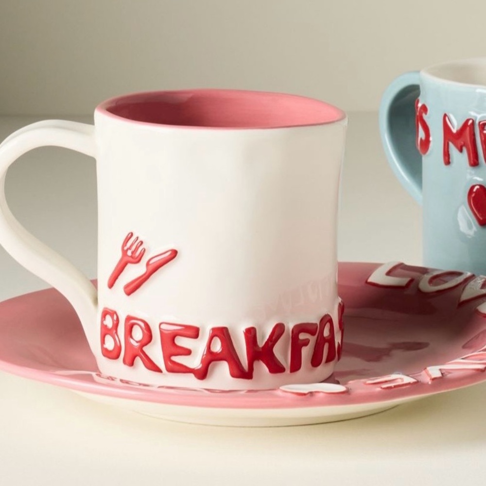 Anthropologie Breakfast in Bed Mug